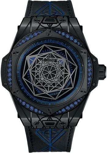 Hublot Big Bang Sang Bleu All Black Blue Limited Edition of 100 Watch-465.CS.1119.VR.1201.MXM18