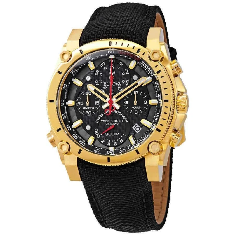 Bulova Men's 97B178 Precisionist Chronograph Black Nylon Watch