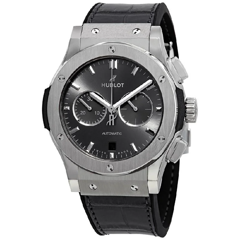 Hublot Men's 541.NX.7070.LR Classic Fusion  Chronograph Grey Leather Watch