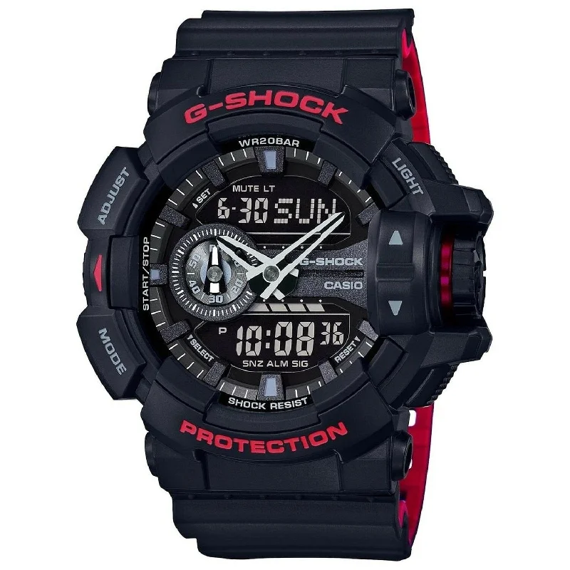 Casio Men's GA400HR-1A G-Shock Analog-Digital Black Resin Watch