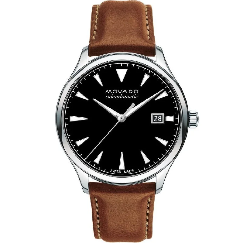 Movado Men's 3650055 Heritage Brown Leather Watch