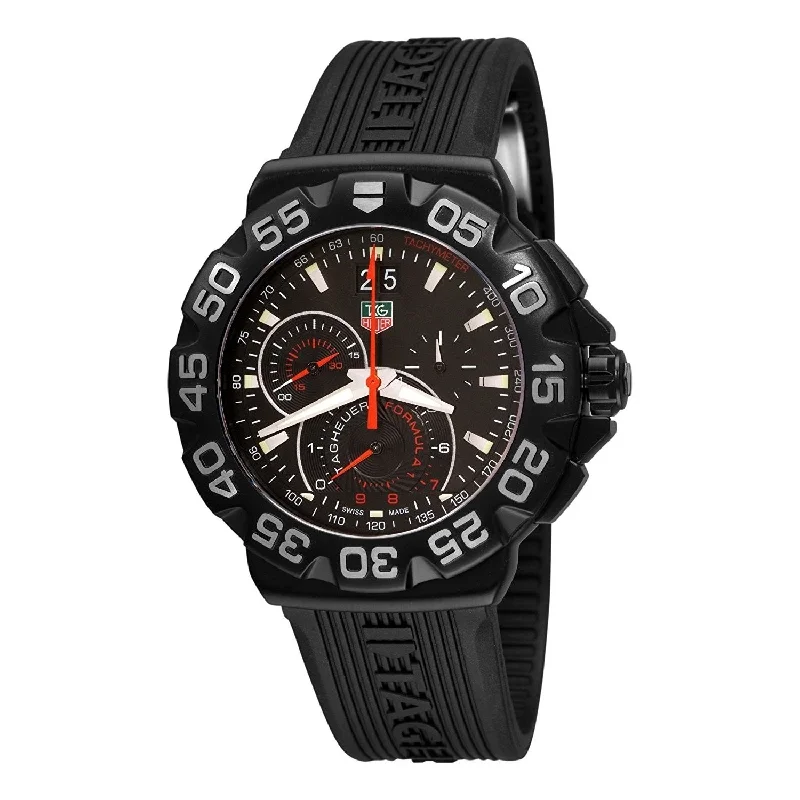 Tag Heuer Men's CAH1012.FT6026 Formula 1 Chronograph Black Rubber Watch