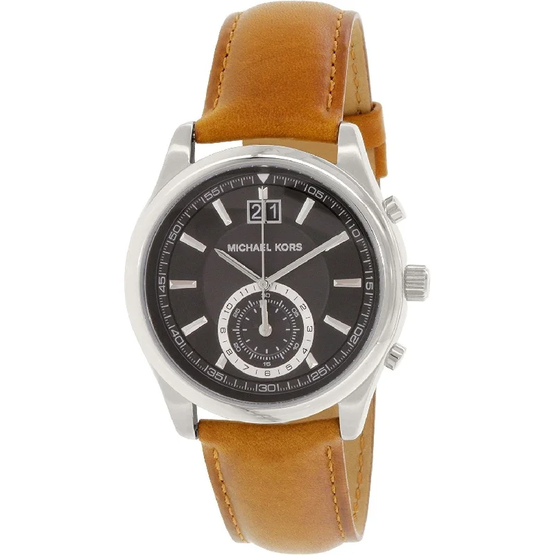 Michael Kors Men's MK8416 Aiden Brown Leather Watch