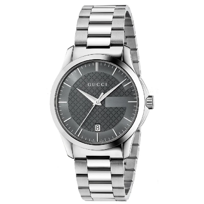 Gucci Men's YA126441 G-Timeless Stainless Steel Watch