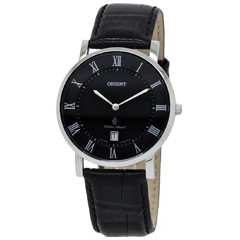 Orient Men's FGW0100GB0 Classic Black Leather Watch