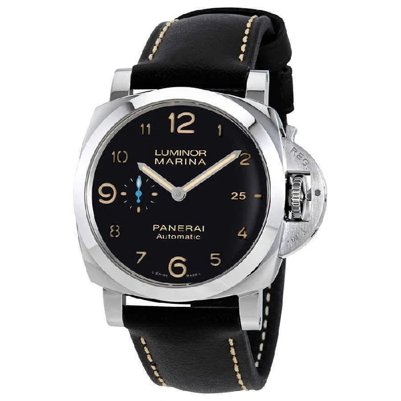 Panerai Men's PAM01359 Luminor 1950 Black Leather Watch