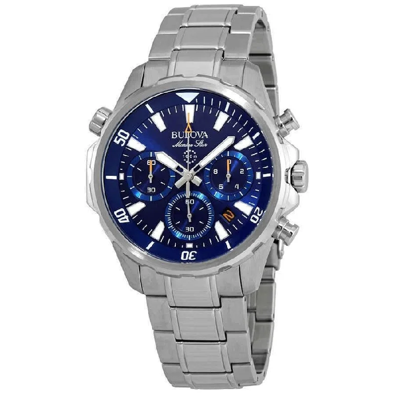 Bulova Men's 96B256 Marine Star Chronograph Stainless Steel Watch