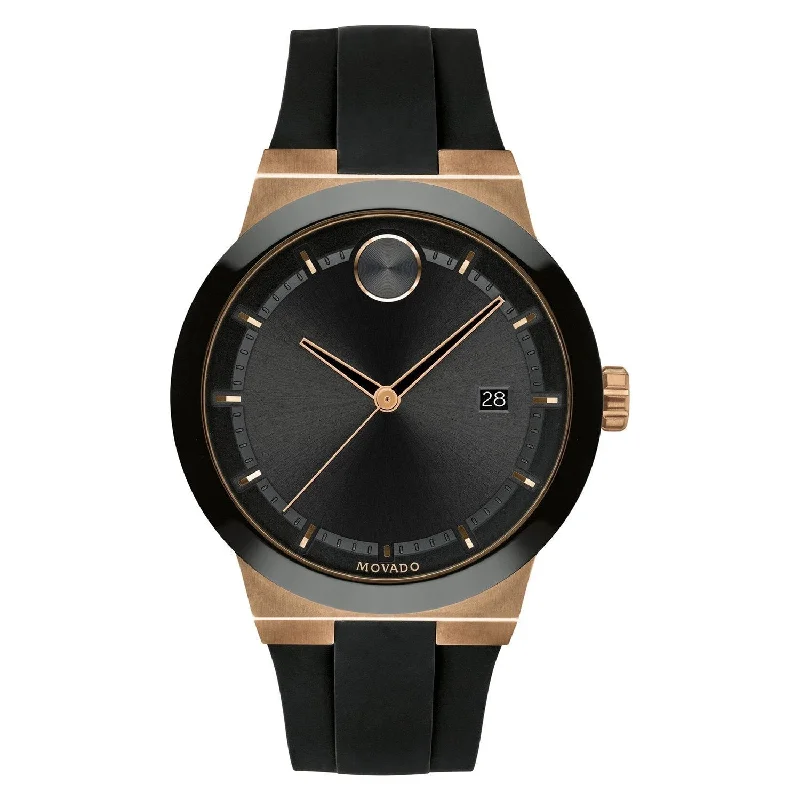 Movado Men's 3600622 Bold Fusion Black Silicone Watch