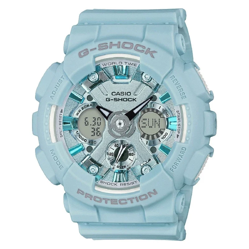 Casio Men's GMAS120DP-2A G-Shock Blue Resin Watch