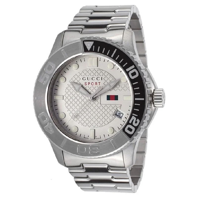 Gucci Men's YA126252 G-Timeless Stainless Steel Watch