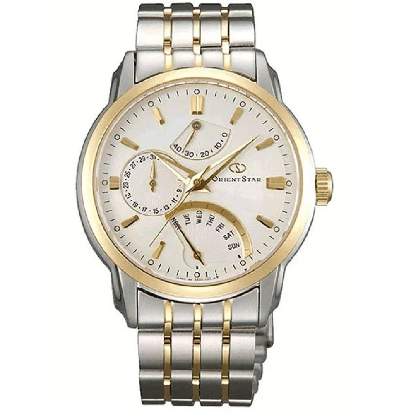 Orient Men's SDE00001W0 Star Retrograde Two-Tone Stainless Steel Watch