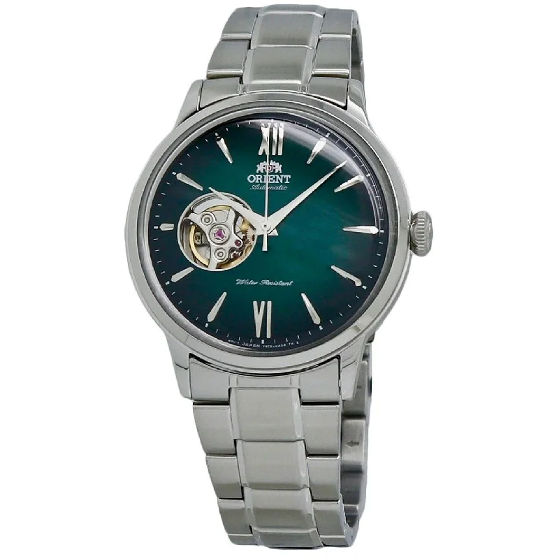 Orient Men's RA-AG0026E Helios Open Heart Stainless Steel Watch