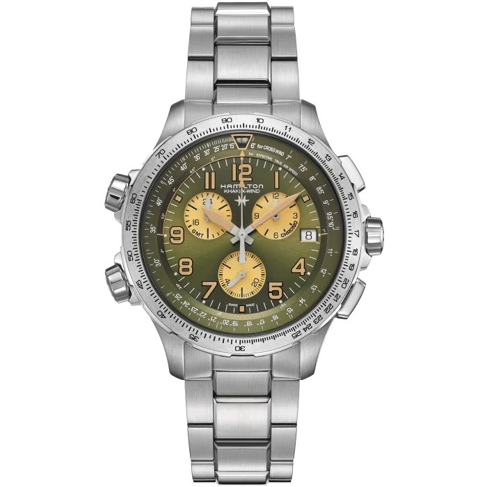 Khaki Aviation X-Wind Gmt Chrono Quartz
 H77932160