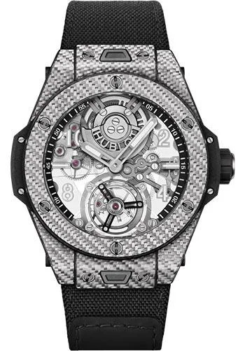 Hublot Big Bang Tourbillon Automatic Carbon Watch - 45 mm - Sapphire Dial-419.YS.0170.NR