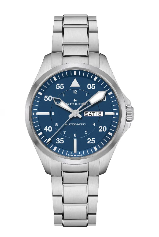 HAMILTON-KHAKI AVIATION
PILOT DAY DATE AUTO
Automatic | 42mm | H64635140