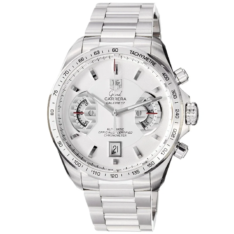 Tag Heuer Men's CAV511B.BA0902 Grand Carrera Chronograph Automatic Stainless Steel Watch