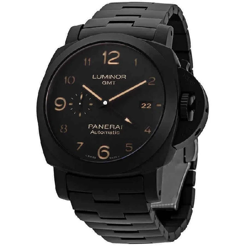 Panerai Men's PAM01438 Tuttonero Luminor GMT Black Ceramic Watch