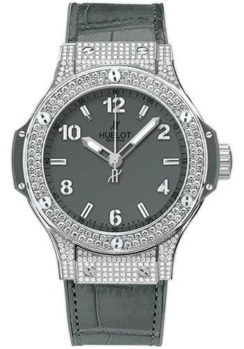 Hublot Big Bang Earl Gray Pave Watch-361.ST.5010.LR.1704