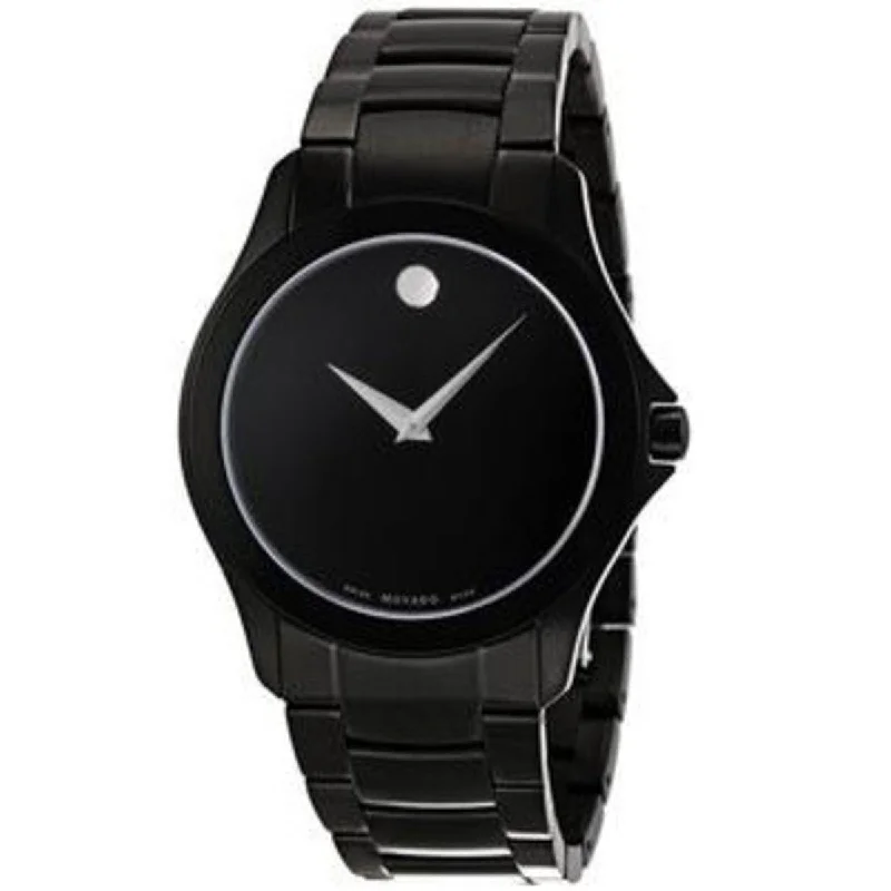 Movado Men's 0606486 Museum Black Stainless Steel Watch