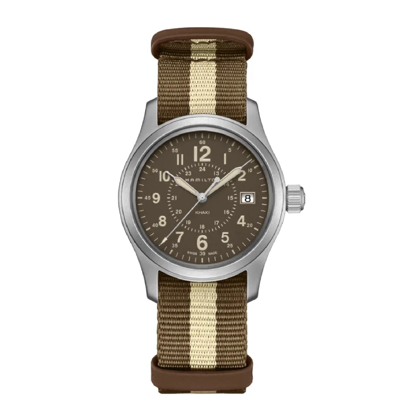 Hamilton Men's H68201093 Khaki Field Two-Tone Fabric Watch