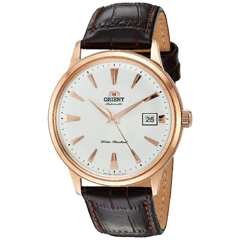 Orient Men's FAC00002W0 Bambino 2nd Generation Automatic Brown Leather Watch