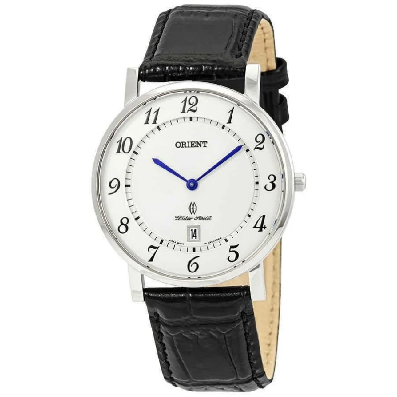 Orient Men's FGW0100JW0 Classic Black Leather Watch