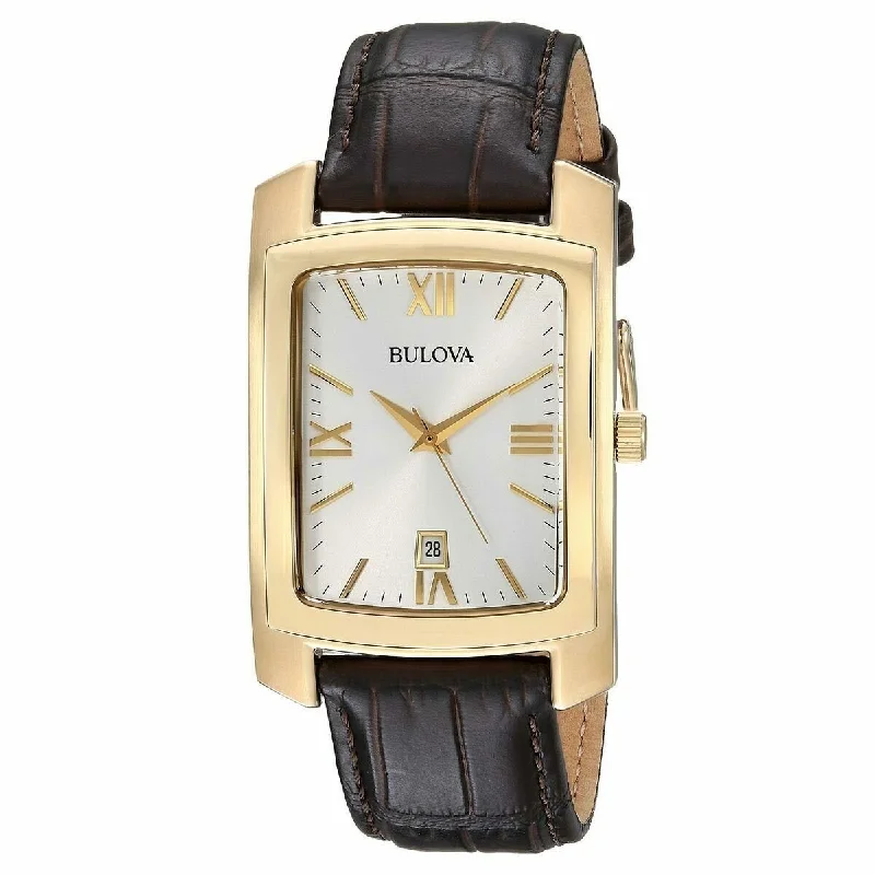 Bulova Men's 97B162 Classic Brown Leather Watch