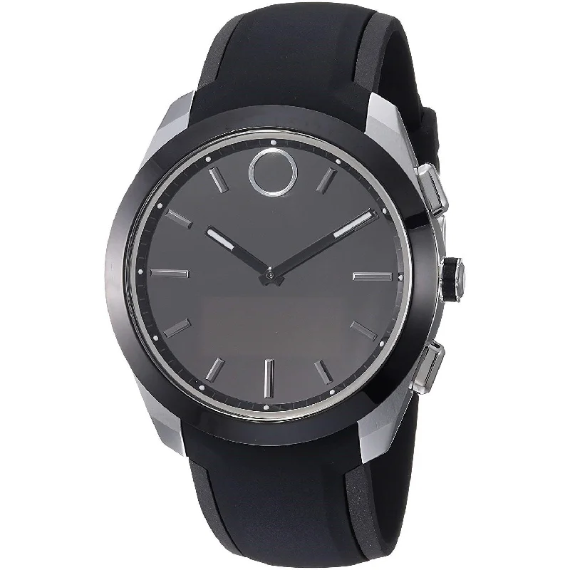 Movado Men's 3660012 Bold Connected II Black Silicone Watch