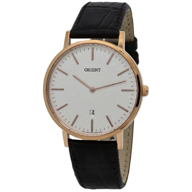 Orient Men's FGW05002W0 Classic Brown Leather Watch