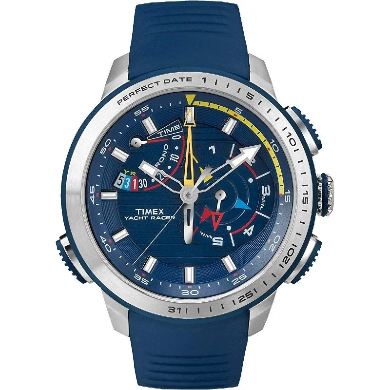 Timex Men's TW2P73900 Yacht Racer Blue Silicone Watch