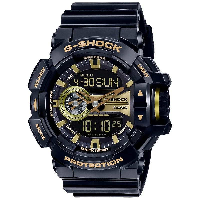 Casio Men's GA400GB-1A9 G-Shock Analog-Digital Black Resin Watch