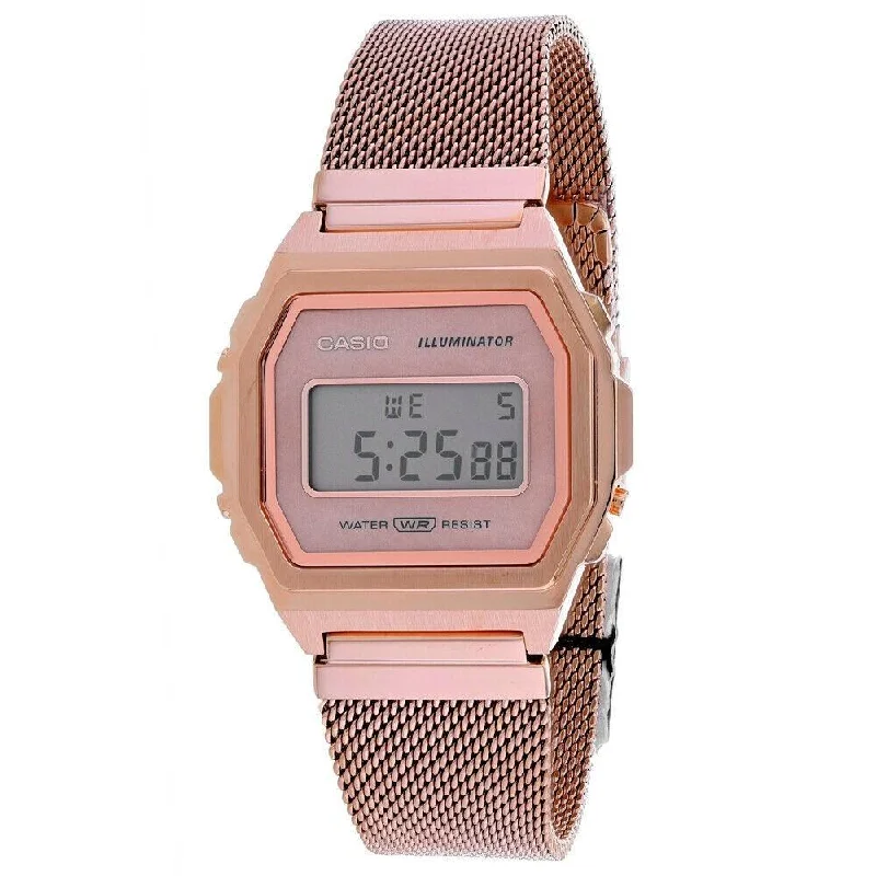 Casio Men's A1000MPG-9VT Vintage Rose Gold-Tone Stainless Steel Watch