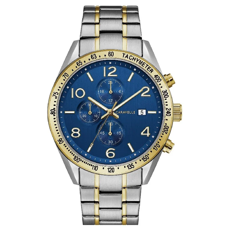 Bulova Men's 45B152 Caravelle Chronograph Two-Tone Stainless Steel Watch