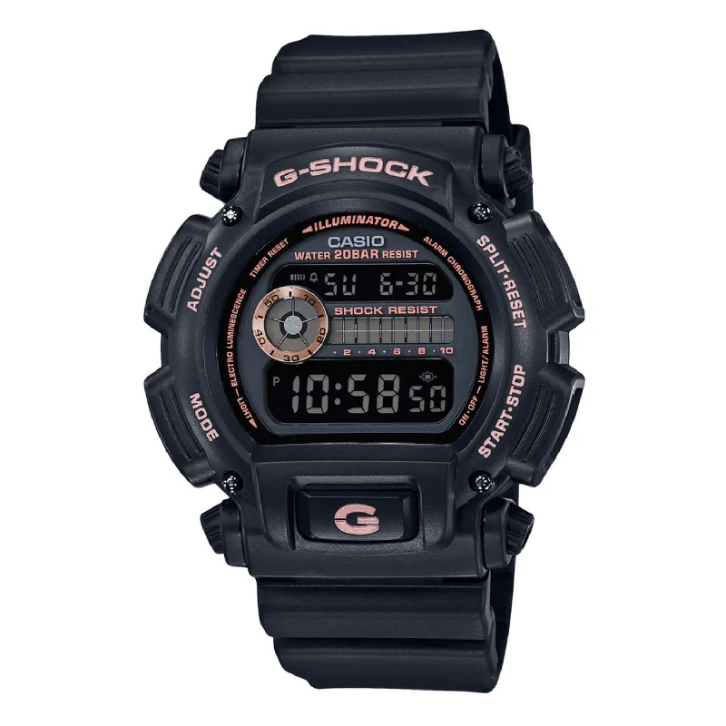 Casio Men's DW9052GBX-1A4 G-Shock Chronograph Black Resin Watch