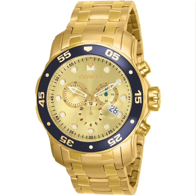 Invicta Men's 80068 Pro Diver Scuba Gold-Tone Stainless Steel Watch