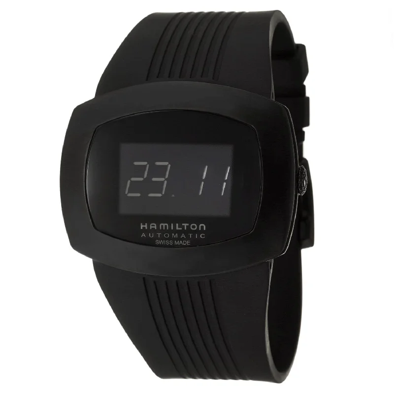 Hamilton Men's H52585339 Pulsomatic  Black Rubber Watch