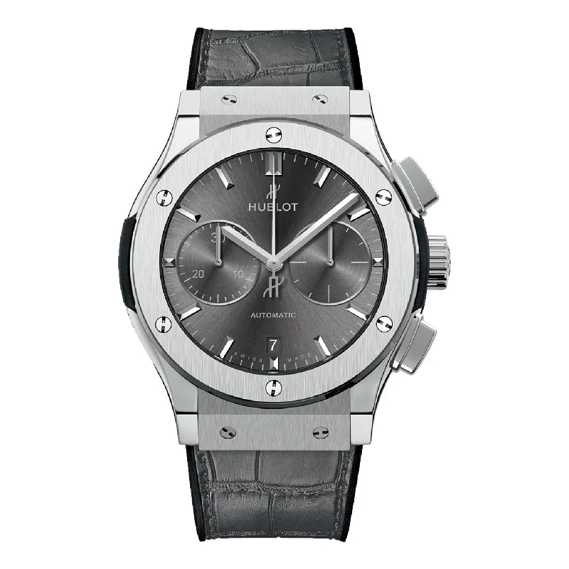 Hublot Men's 521.NX.7071.LR Classic Fusion Racing Chronograph Automatic Grey Leather Watch